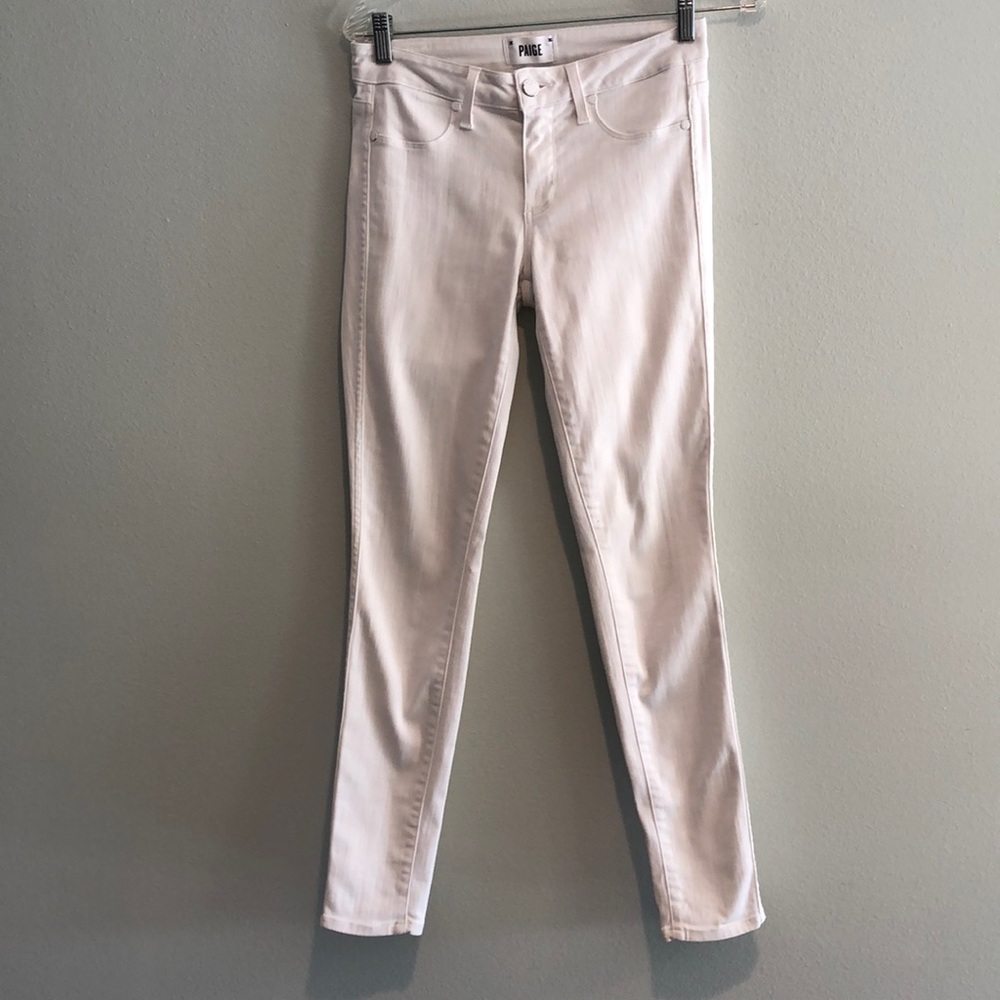 PAIGE Size 27, Verdugo ultra skinny white jeans